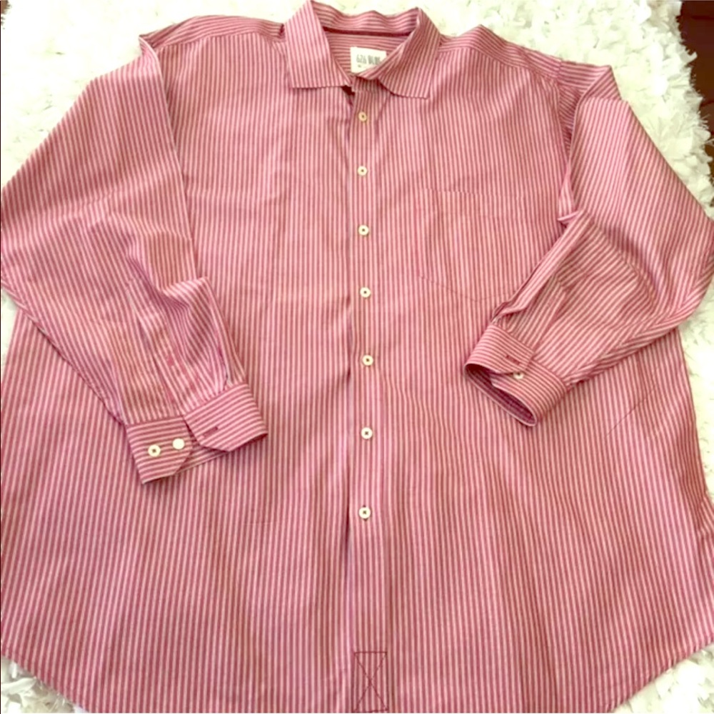 626 Blue striped pink 2Xl men’s button down shirt